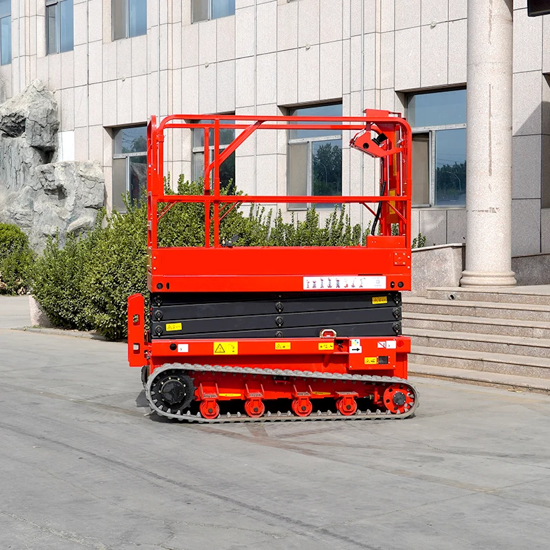 Portable Scissor Lift Elevator Movable Hydraulic Aerial Lifting Platform 6m 8m 10m 12m