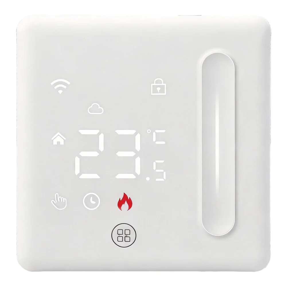 1pc WiFi Intelligent Temperature Controller Smart Thermostat With Adjustable Backlight For Electric Underfloor Heating