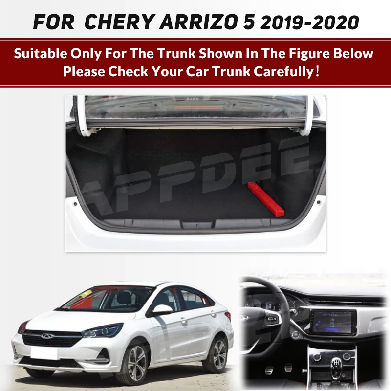 Auto Full Coverage Trunk Mat For Chery Arrizo 5 2019 2020 Car Boot Cover Pad Cargo Liner Interior Protector Accessories