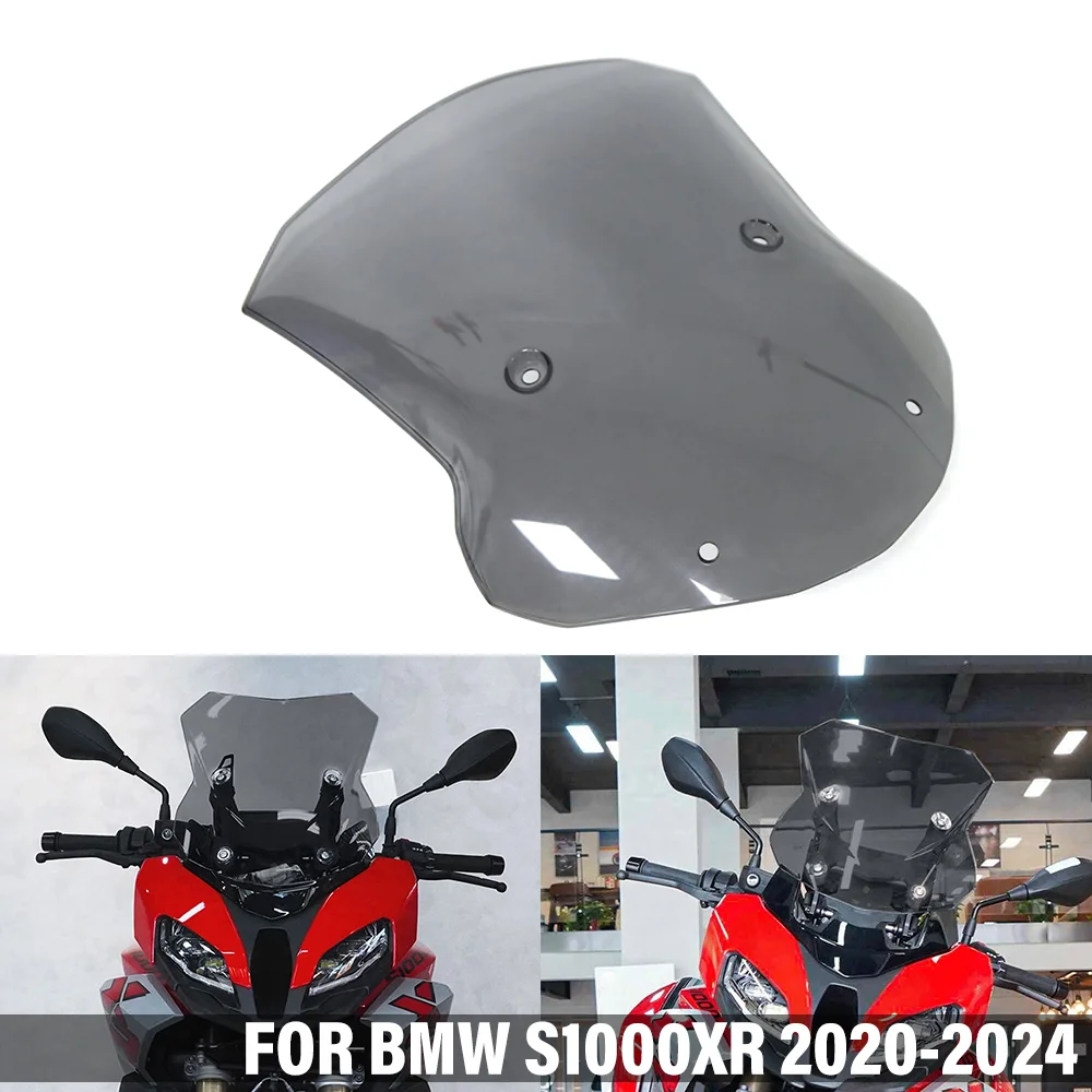 

Переднее лобовое стекло мотоцикла для BMW S1000XR S1000 XR 2020-2024, обтекатель ветрового стекла, ветровой дефлектор, спойлер, козырек, аксессуары