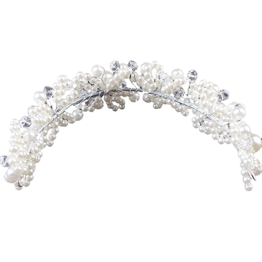 

Pearl Hair Hoop Bridal Headpiece Women Wedding Headb s Elegant Design Lightweight Comfortable Wear