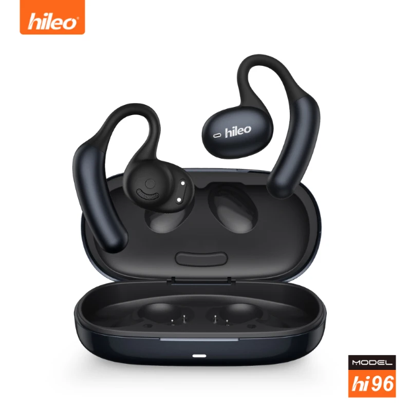 Hileo-auriculares hi96 ows con Bluetooth, inalámbricos, de doble oreja, abiertos, sin necesidad de entrar en el oído, modo de juego, un remolque 5,4 tr