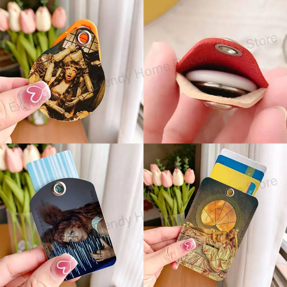 M-Melanie M-Martinez Hades Card Holder Keychain Key Air Tag Ring Door Lock Access Protective Case For Security Gift