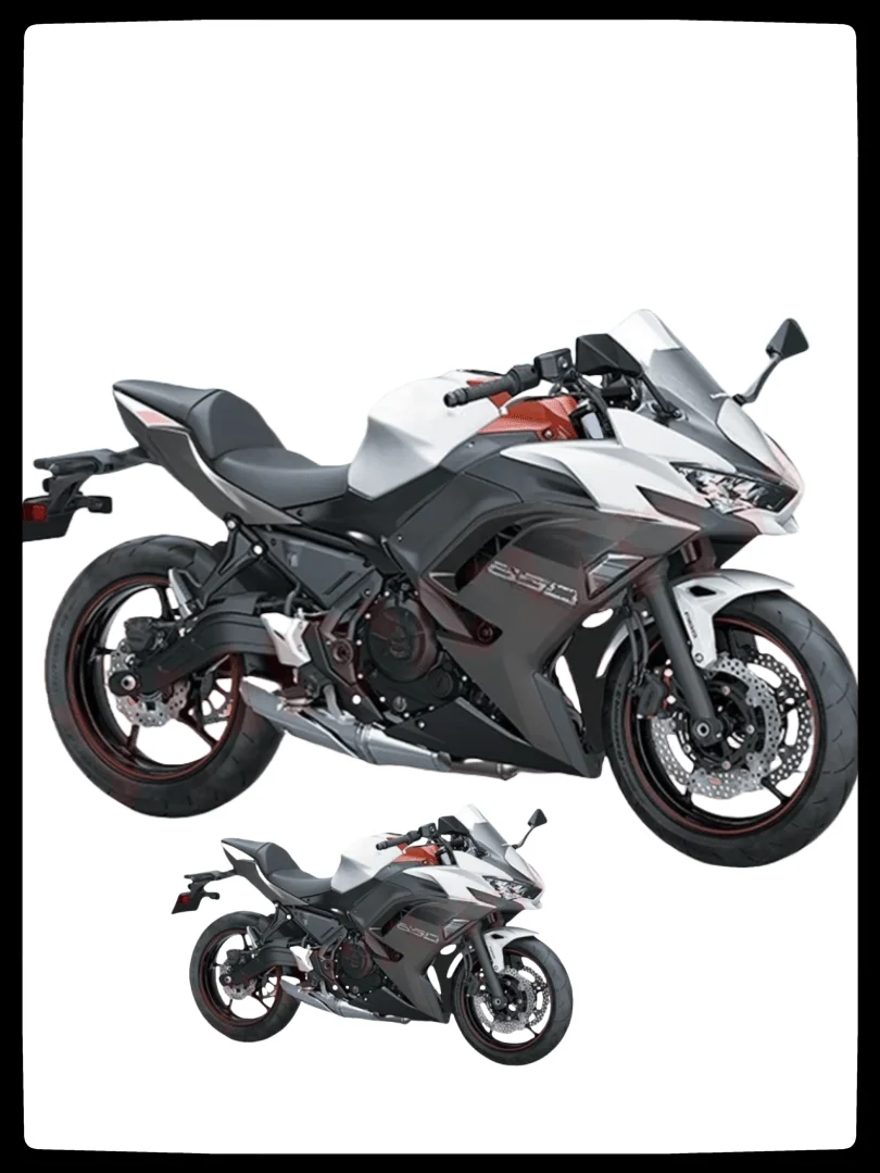 

Для Ninja 650 2020 2021 2022 2023 комплект обтекателей ER-6F 20-23 полный мотоцикл пластиковый компонент белый черный комплект обтекателей