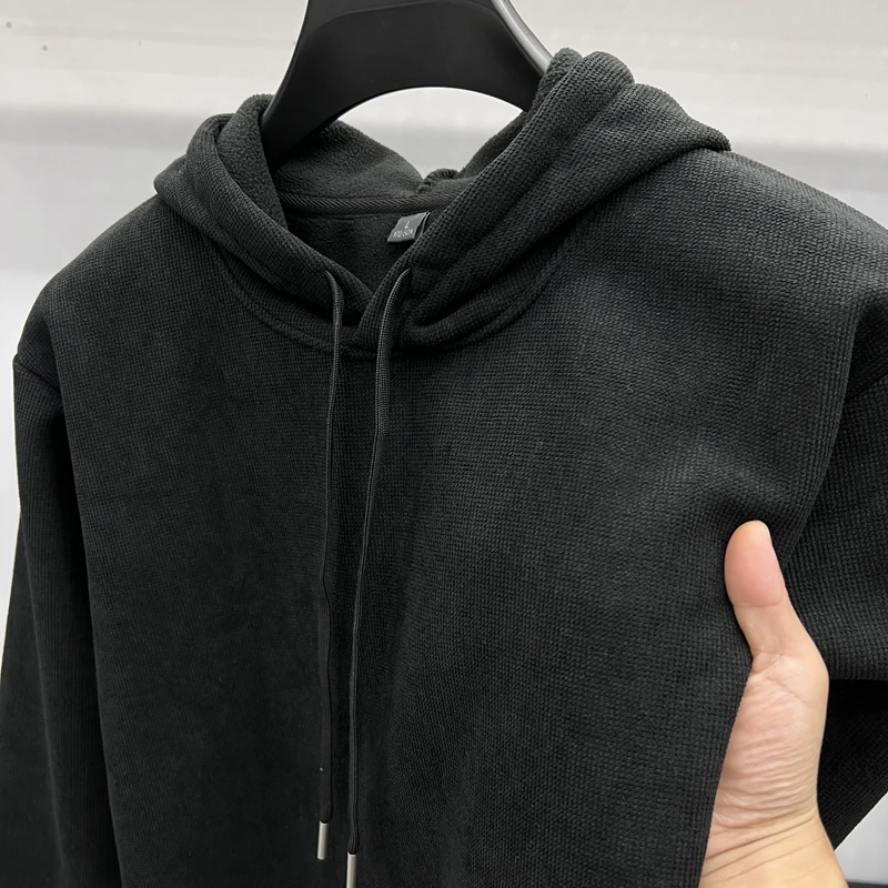 2024 New Fashionable Trend with Thick Velvet Hoodie Outdoor Sports Style