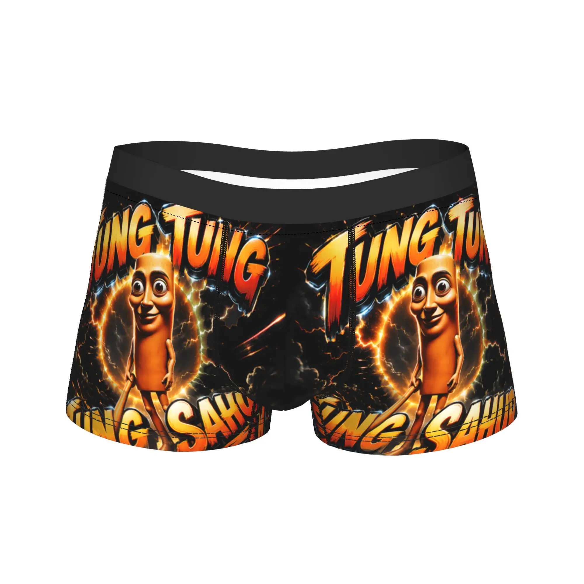 Tung Tung Tung Sahur Funny Meme Underwear  Man Shorts Briefs Breathable Boxer Shorts High Quality Pattern Plus Size Panties