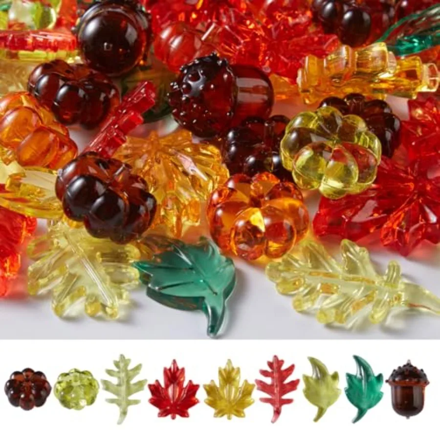 

Acrylic Holiday Gems 120 Pcs Crystals - Thanksgiving Party Decoration Favor Vase Filler