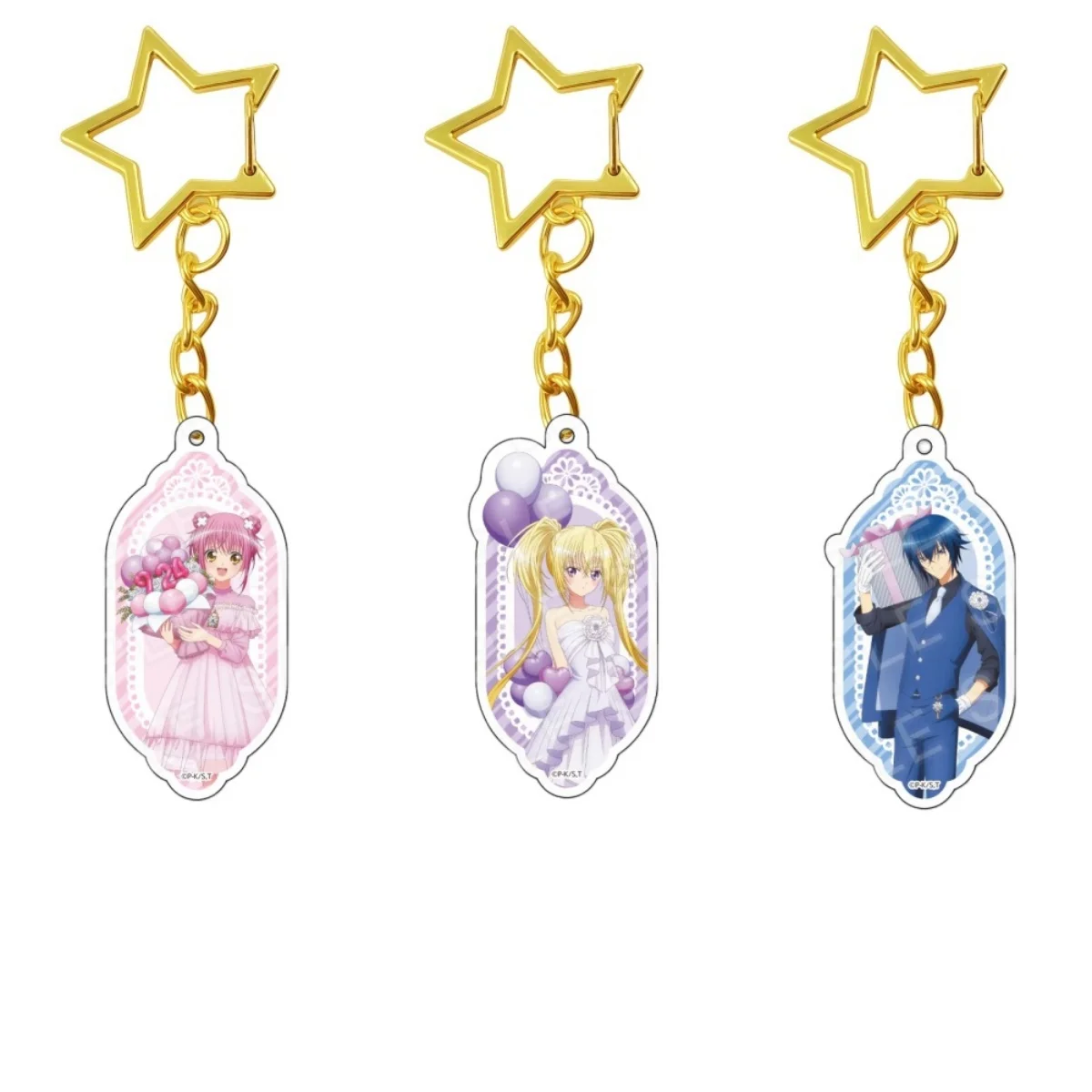 6CM Shugo Chara Acrylic Stand Keychain Ornaments Decorations cosplay Accessories Gifts