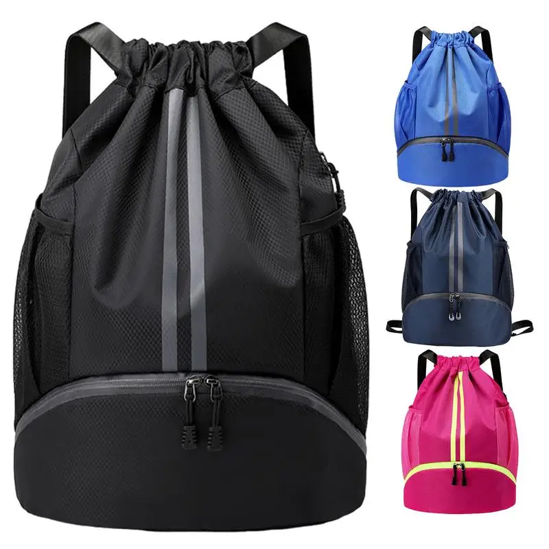 Dobrável à prova dwaterproof água saco de ginásio fitness mochila cordão loja bolso caminhadas acampamento praia natação das mulheres dos homens sacos esportivos