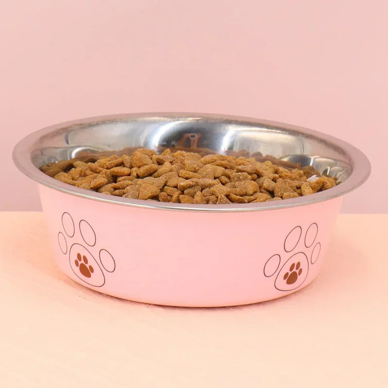 Non-slip Dog Bowls For Small Medium Large Dog Feeder Bowls And Drinkers Stainless Steel Pet Feeders Pets Dogs Accessories