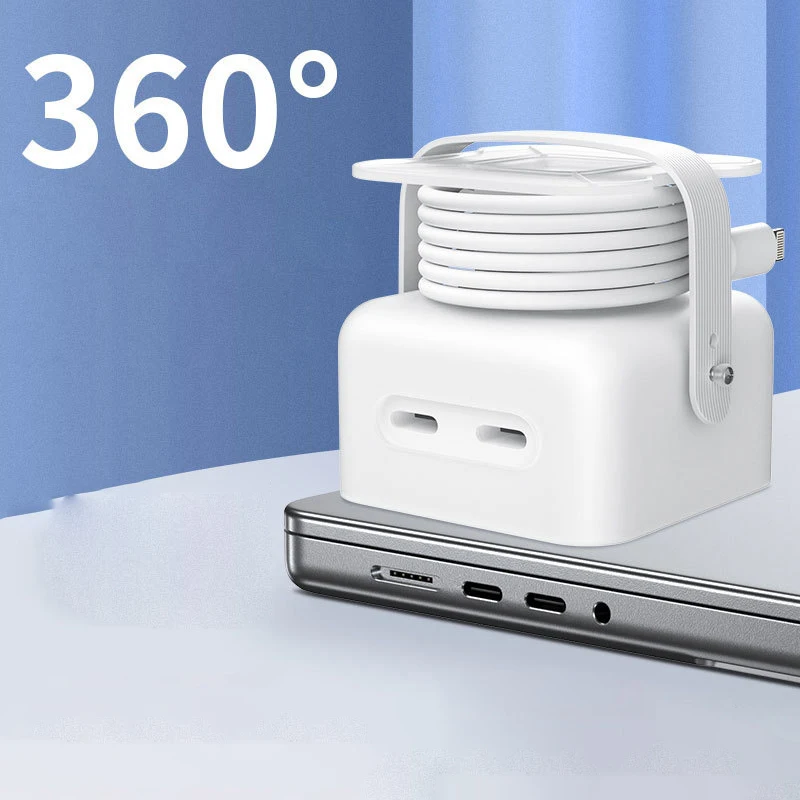 Étui pour câble et chargeur Macbook Air Pro : organisateur de protection pour alimentations jusqu'à 140 W, comprend 96 W.