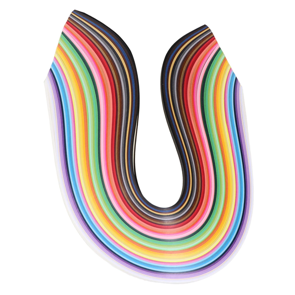 

1000 Pcs Paper Strips Color Quilling Craft Kit Scrapbook Set of for Crafts Multi-color