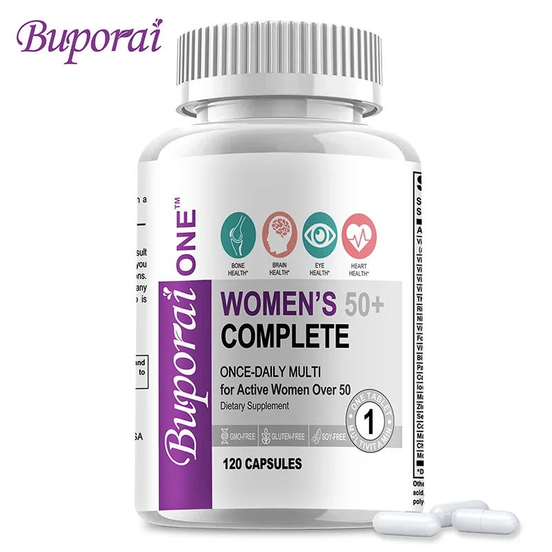 Women’s 50+ Complete Multivitamin - Supports Eye, Brain and Skin Health, Improves Mental Clarity,Antioxidant,Promotes Metabolism