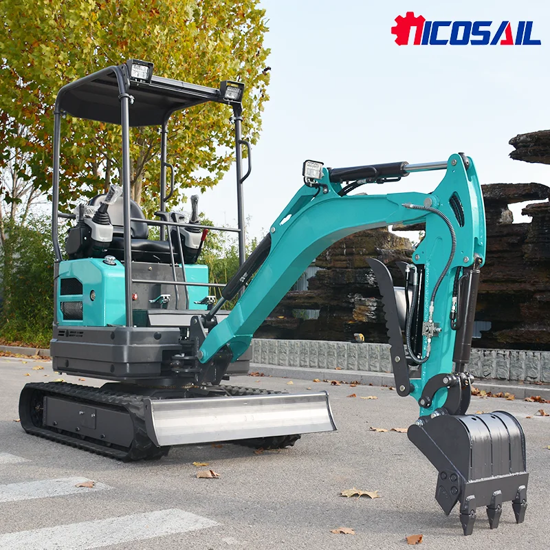حفارة صغيرة متوافقة مع Ce Epa 360 درجة متعددة الوظائف 2.0 طن 1.8 طن سعة المزرعة المقصورة المستخدمة شحن مجاني