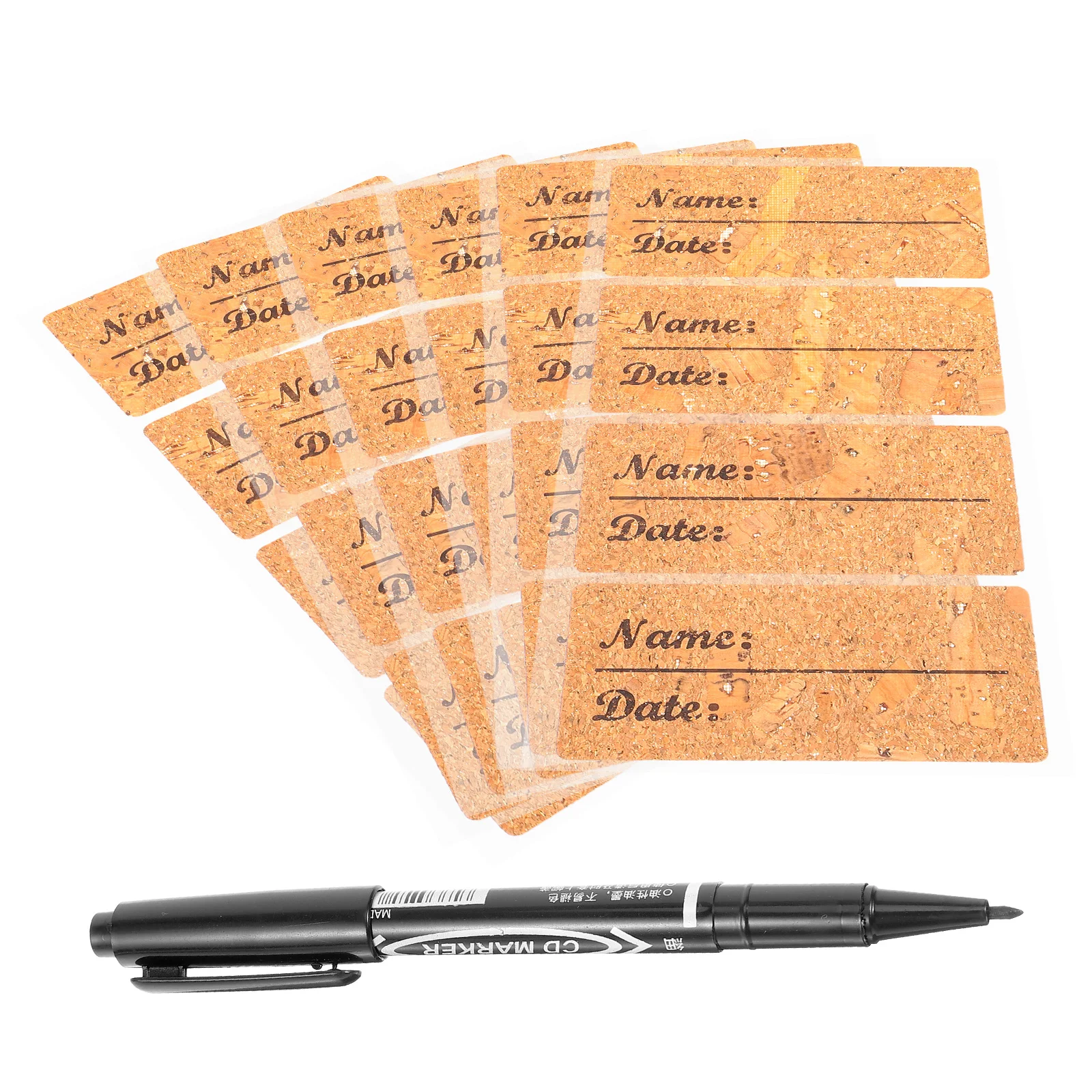 

1 set Waterproof Label Stickers Storage Date Name Tags for School Classroom Party DIY Decoration Sorting Tags for Multipurpose