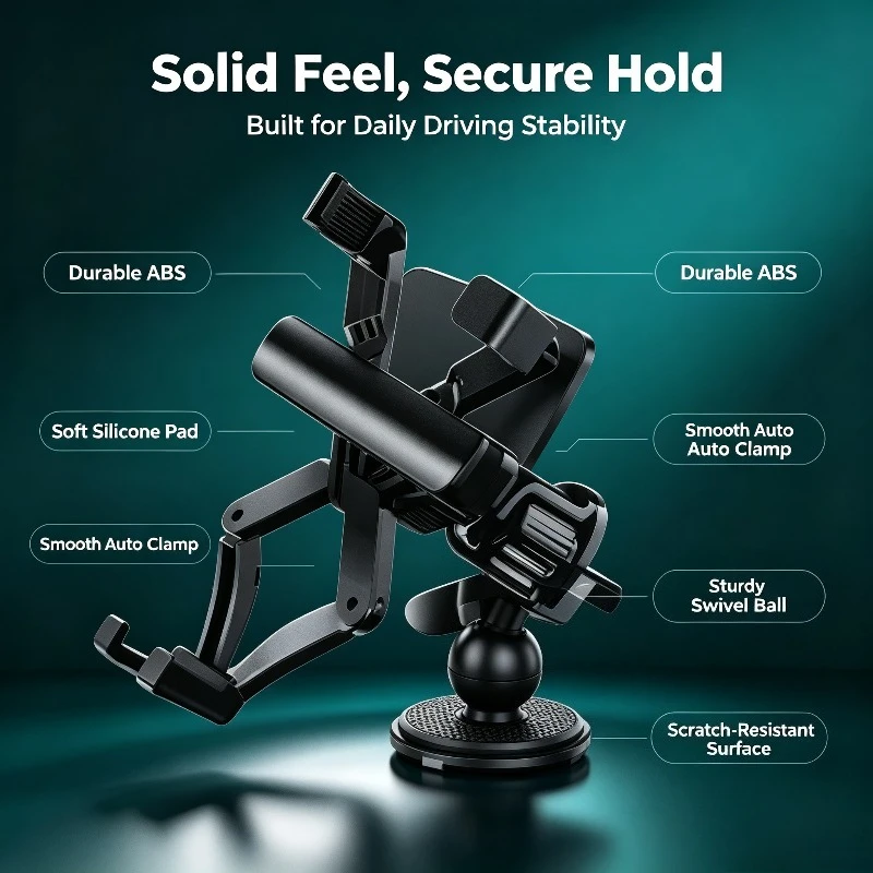 Support de téléphone pour grille d'aération de voiture QDER Gravity, rotatif à 360°, fixation automatique, support universel pour grille d'aération de voiture, pour iPhone, Samsung, Xiaomi, téléphones mobiles Android