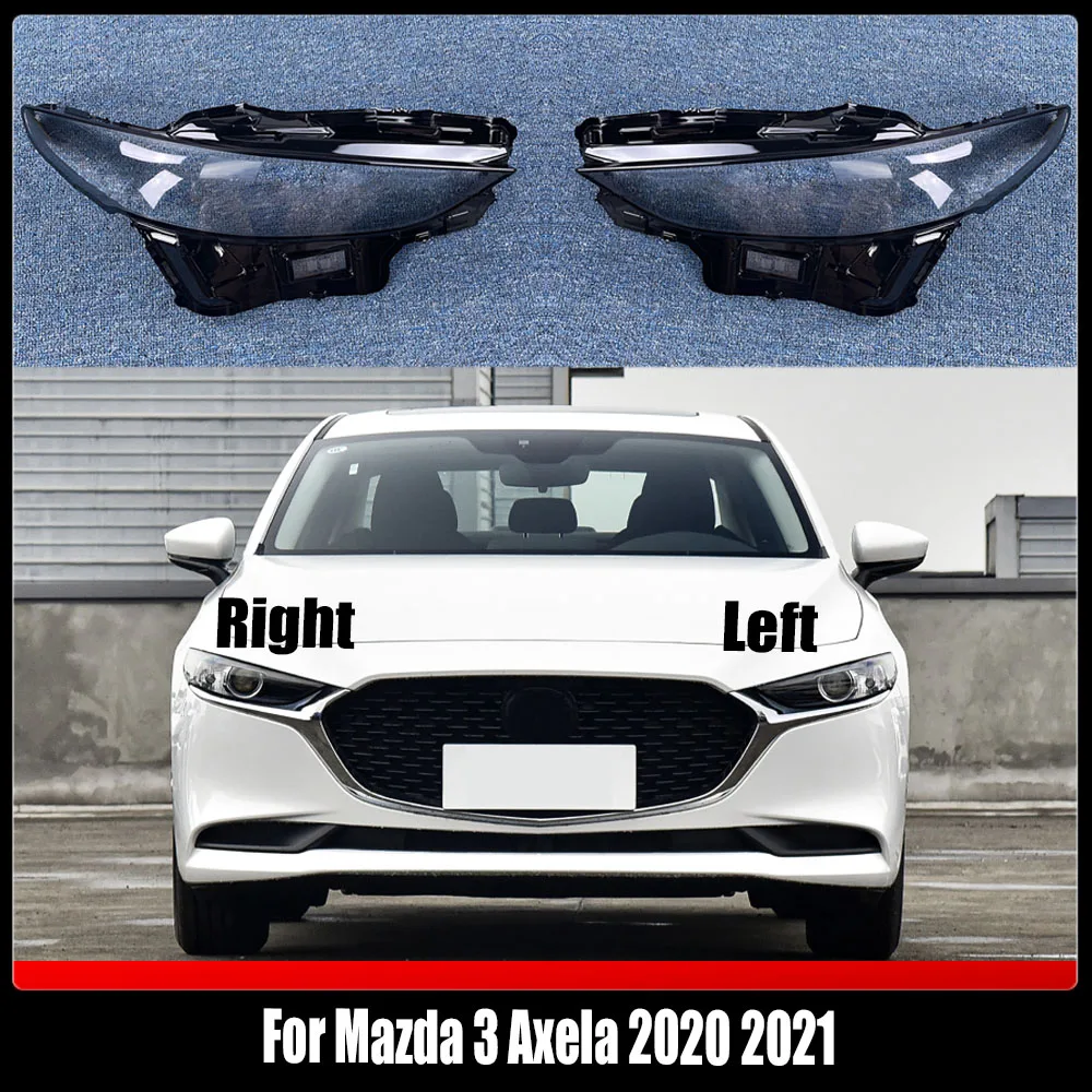 

Headlamp Cover Transparent Headlight Shell Lens Plexiglass Replace Original Lampshade For Mazda 3 Axela 2020 2021