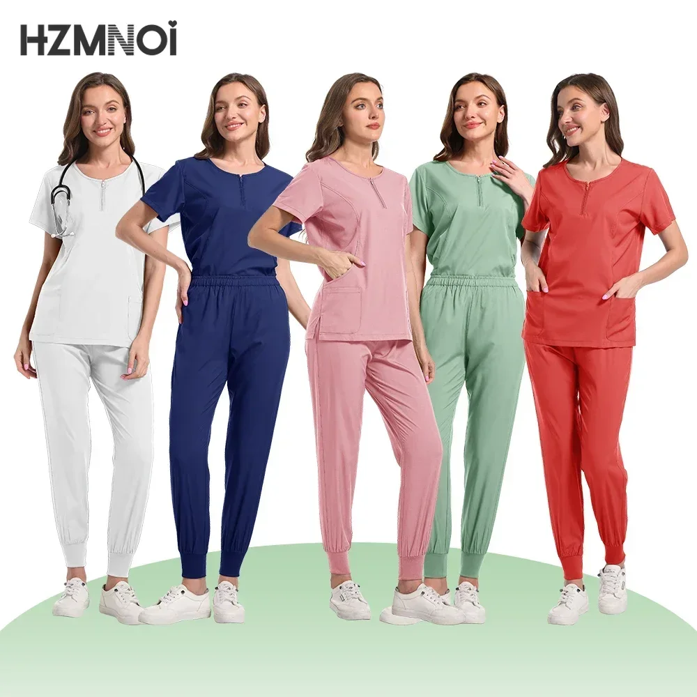 Tops médicos, pantalones para mujer, uniformes médicos de Hospital, conjuntos de exfoliación, accesorios para enfermeras, clínica Dental, salón de belleza, traje de trabajo