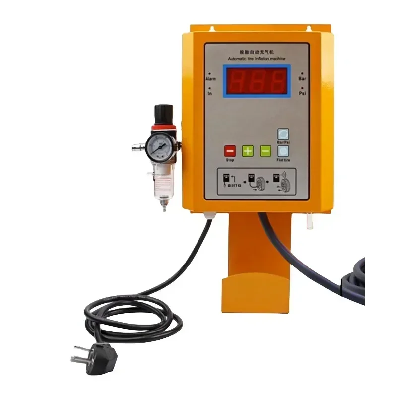Upgrade Electric Automatic Auto Tire Shop Inflator Pump Auto Repair Shop Wall Tire Digital Display Air Injection Machine Air Fil