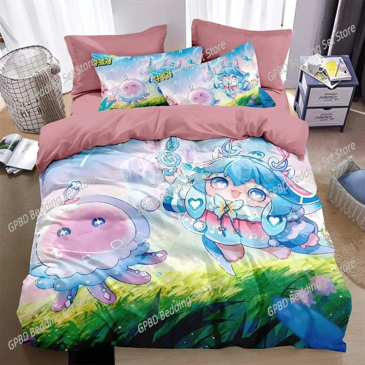 

Eggy Party 3D NEW Duvet Cover Pillowcase Bedding Set Adult Boy Girl Bedroom Decoration Children Single Double Large
