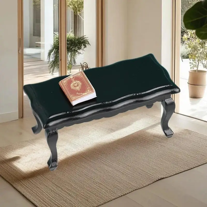 Table à thé ondulée Miniature à l'échelle 1:12, modèle de meubles de maison de poupée, Table basse de loisirs pour le salon