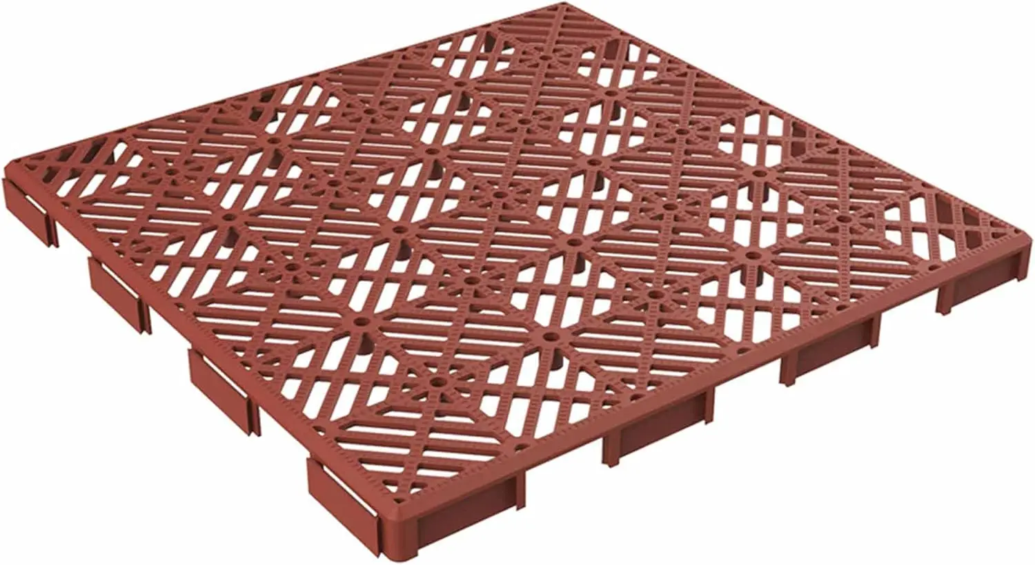 Deck Tiles - 30-Pack Polypropylene Interlocking Patio Tiles ? Outdoor Flooring for Balcony, Porch, and Garage