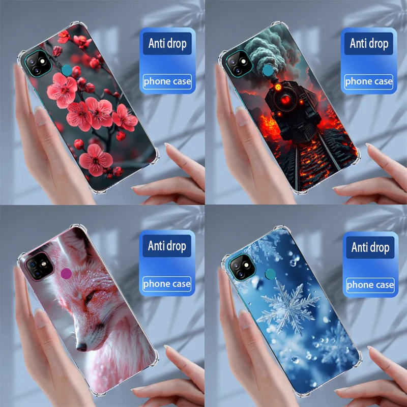 Cases For Itel Vision 1/P36 Play Cover Soft Silicone transparent TPU Phone Case Coque Capa Bumper