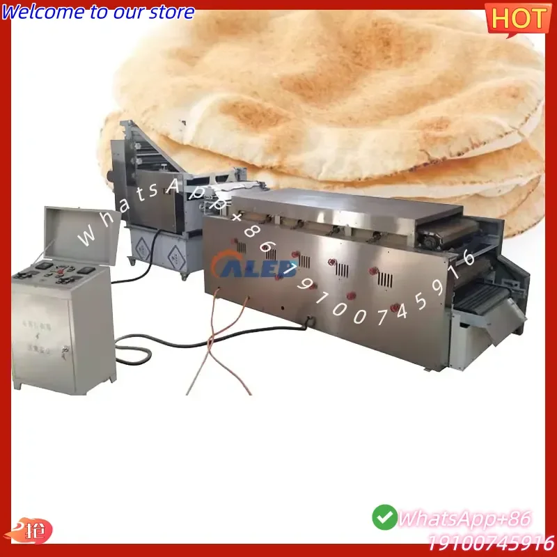 2026Hot Industrial Pita Bread Tunnel Oven, Continuous Conveyor Belt Arabic Flatbread Oven