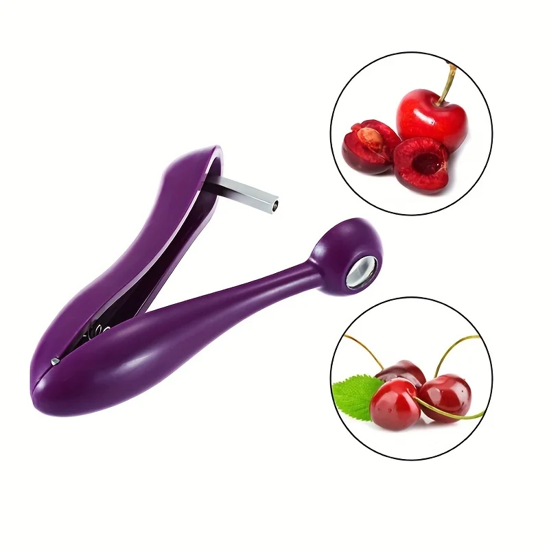 1Pc Portable Cherry Fruit Kitchen Pitter Remover Olive Corer Remove Pit Tool  Fruit Vegetable Tools Cherry Pitter Kitchen Gadget