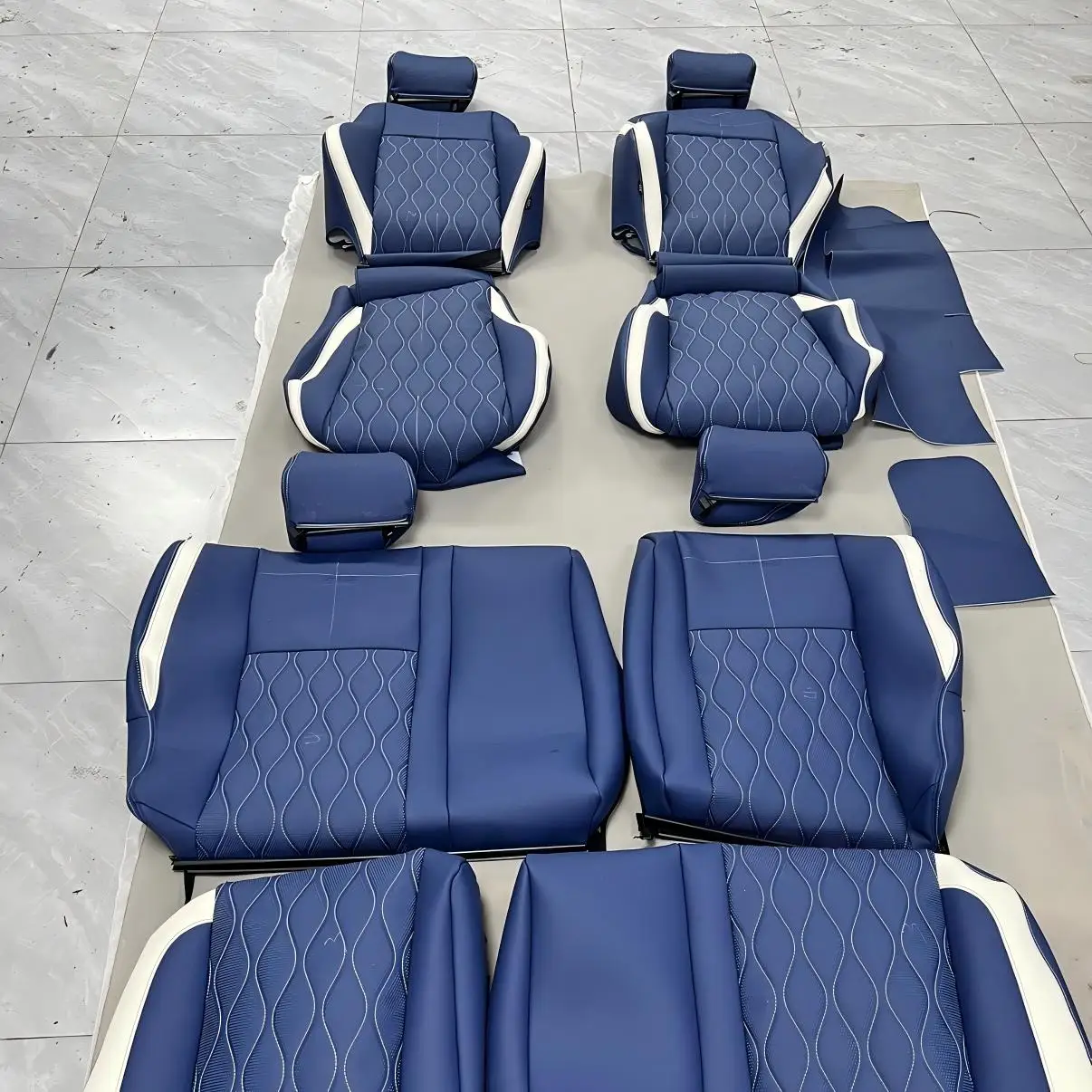 Full Set Leather Car Seat Cover Replacement Custom Fit for Golf Mk1