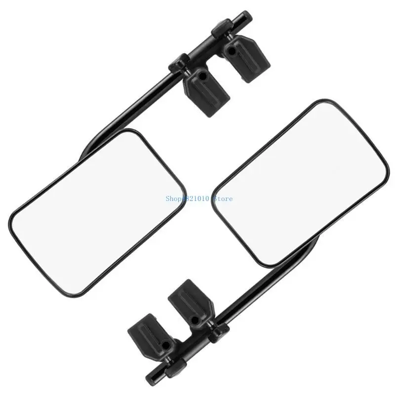 T3LF 360 Degree Adjustable Side Mirror Extenders for Towing Additional Mirror Caravans Rear View Mirror Exterior Wing Mirror