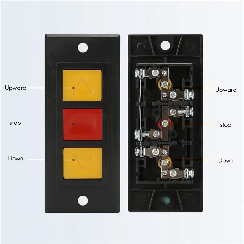 24-Hour Delivery 2X Garage Door Opener, Electric Door Roll Switch Lock Box, Surface Mounted Concealed Button Switch D