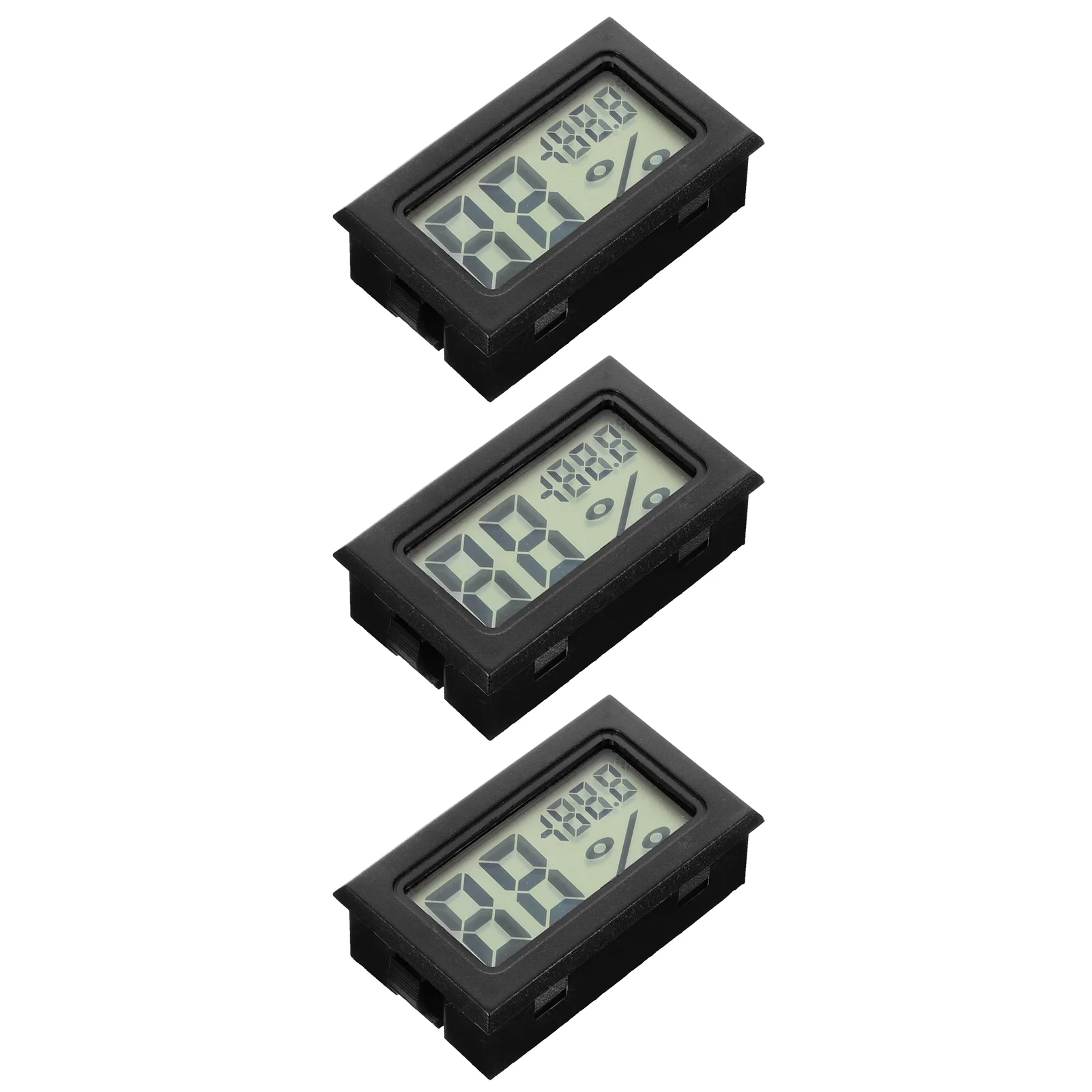 3 pcs Mali hygrometer Hőmérő Időjárás hygrometers beltéri Areométer Digitális számára jars Növény Beágyazott Tudomány hydrometers