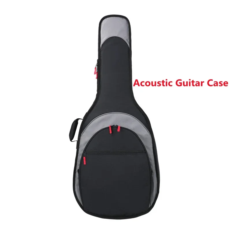 Thicken Acoustic Guitar Case 20mm Padding 36 39 40 41 inch Waterproof Classic Backpack Electric Guitar Bass Gig Bag Accessories