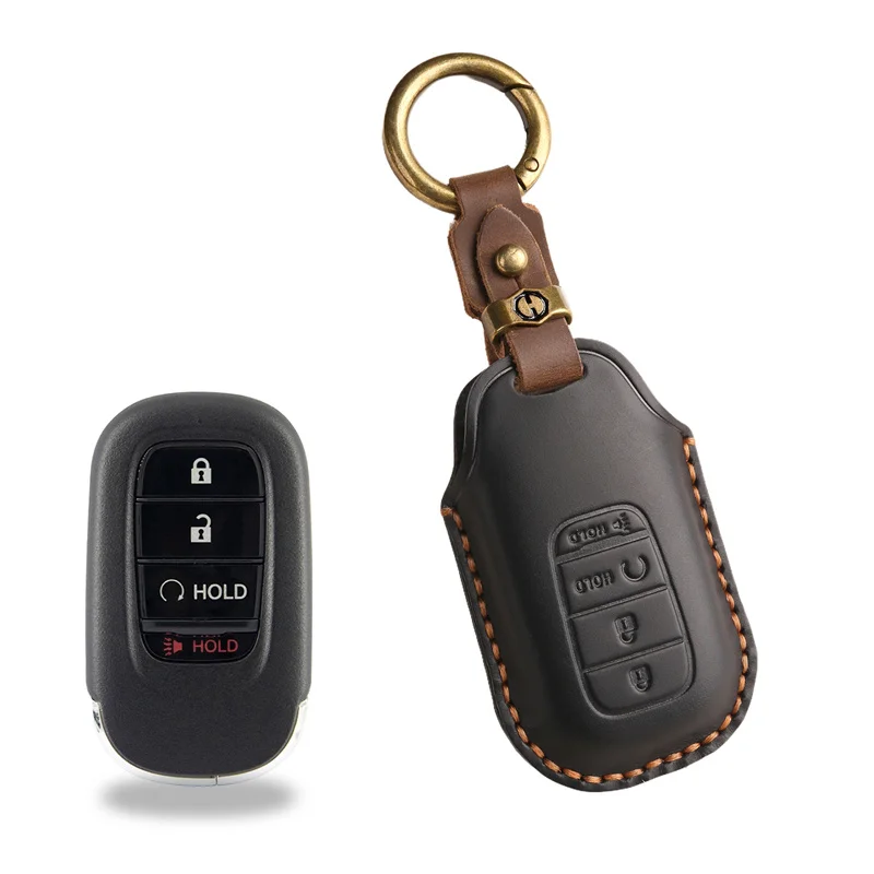 Genuine Leather Protector For Honda STEPWGN RP6/RP7/RP8 Odyssey Freed Elysion 2023 2024 Key Case Cover Fob