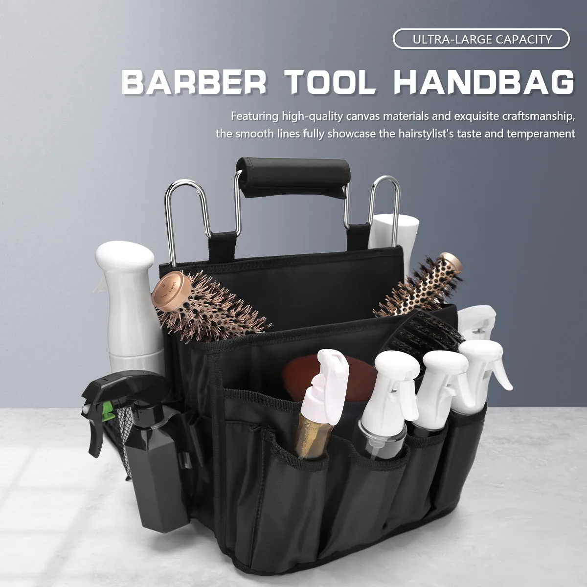 

Hairdressing Bag Hair Scissor Handbag Lage Capacity Salon Tool Makeup Storage Travel Styling Carry Case Barbershop Tool