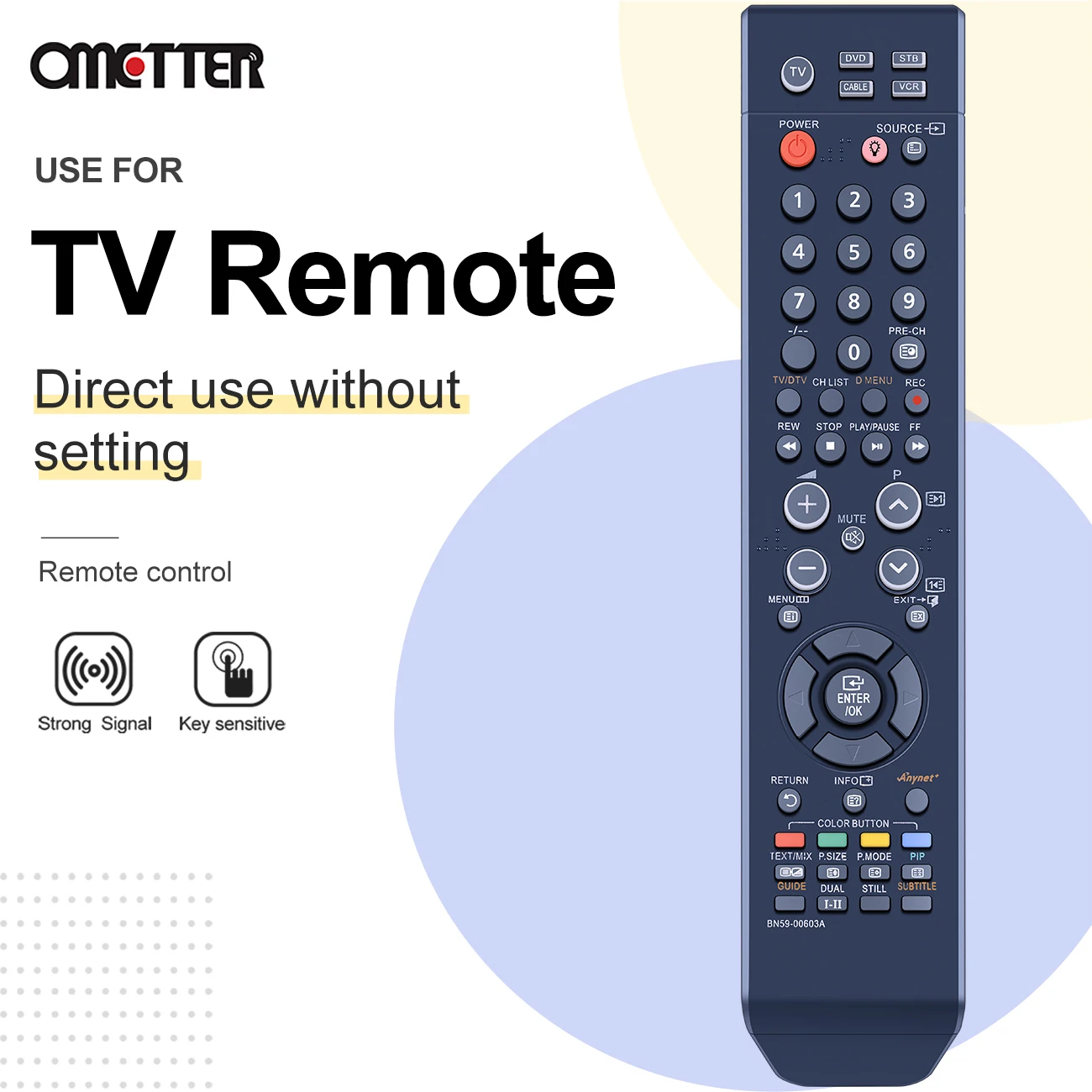 BN59-00603A BN59-00598A BN59-00516A BN59-00611A For Samsung Universal LCD TV Remote Control LE32R52 HPS6373 HPT4234 HPS5053 HPS5