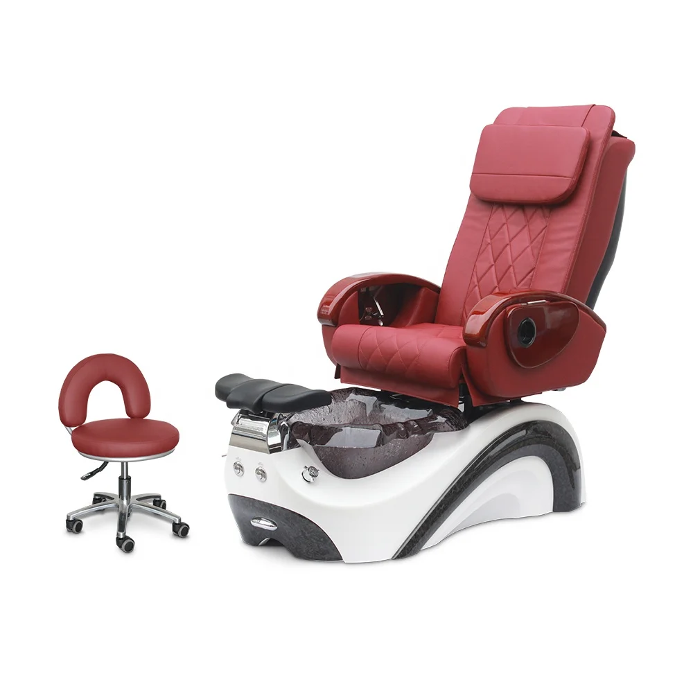 High Quality Adjustable Seat & Backrest Pedicure Chair for Beauty Salon Spa with Massage Function