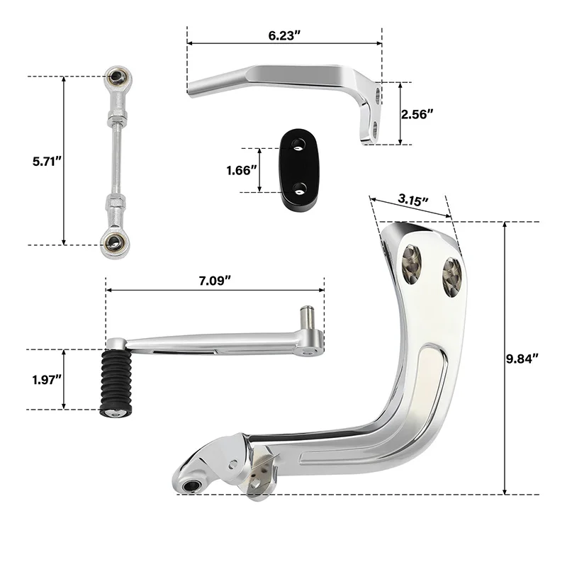 Mid-Controls Shift & Brake Side Fit For Harley Sport Glide Fat Bob 2018-2023 FLSB FXFB FXFBS FXDRS