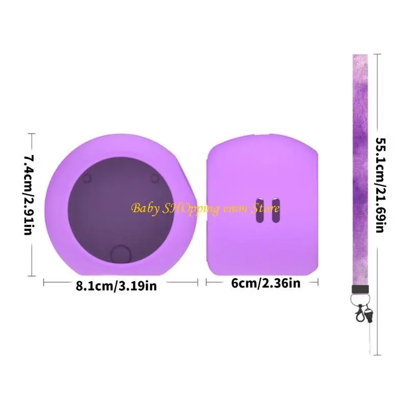 23GD Soft Silicone Sleeve Cover voor elektronische PET Toy Protective Case met Lanyard