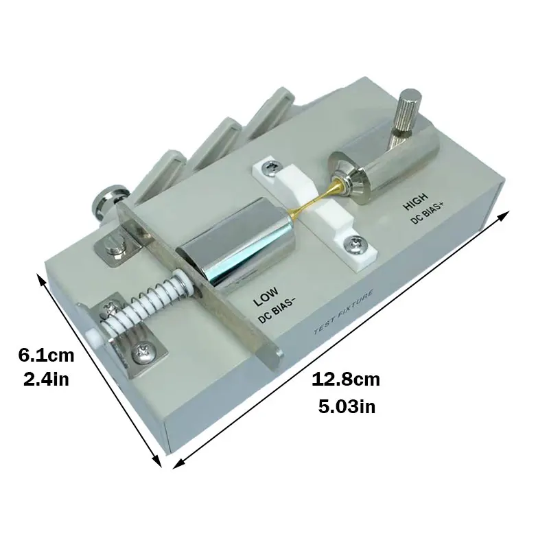 LCR Meter Four-terminal Test Clip SMD Patch Element Thimble Fixture Piezoelectric Ceramic Wafer Fixture LCR Bridge Test Fixture