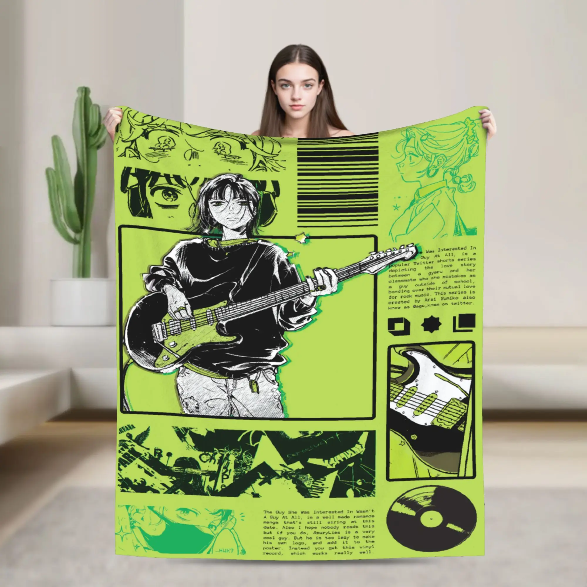 The Guy She Was Interested in Wasn't a Guy at All Blanket Quality Warm Soft  Throw Blanket Spring Airplane Bed Bedspread