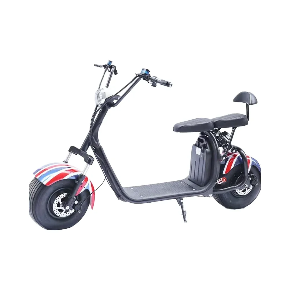 Citycoco Electric Scooter Hot Selling Two-Wheeler with Disc Brake and Fat Tire New High Power citycoco electric scooters red