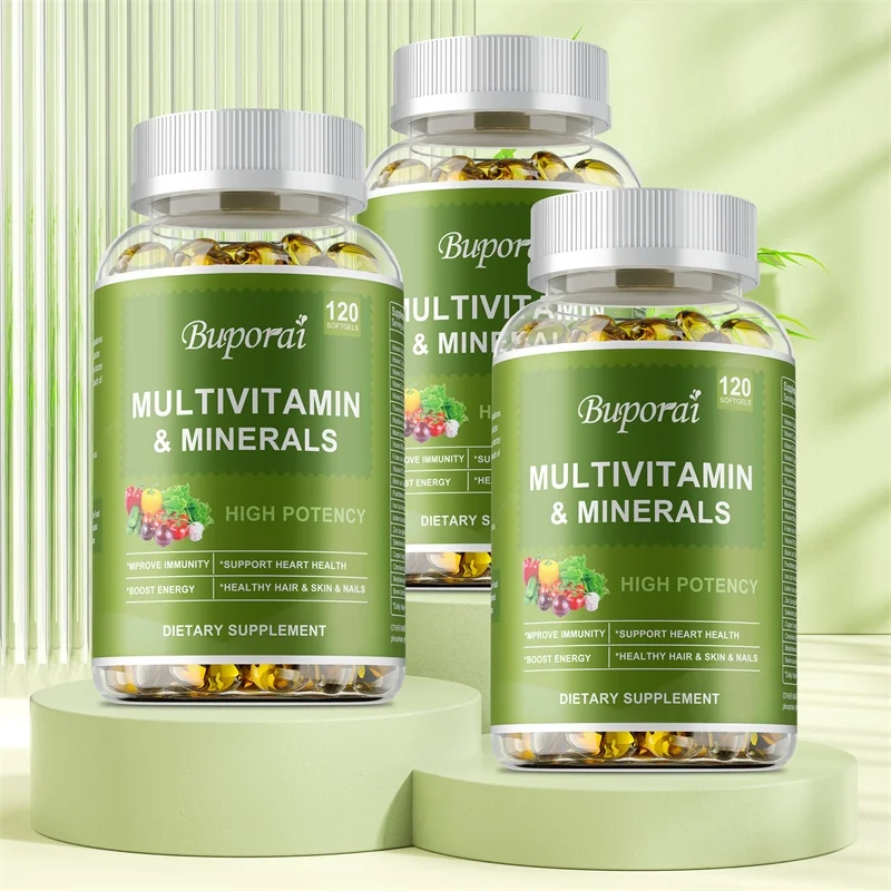 

Multivitamin Capsules with Mineral Supplement To Provide Energy, Prostate, Skin and Eye Health Immune Support for Women and Men