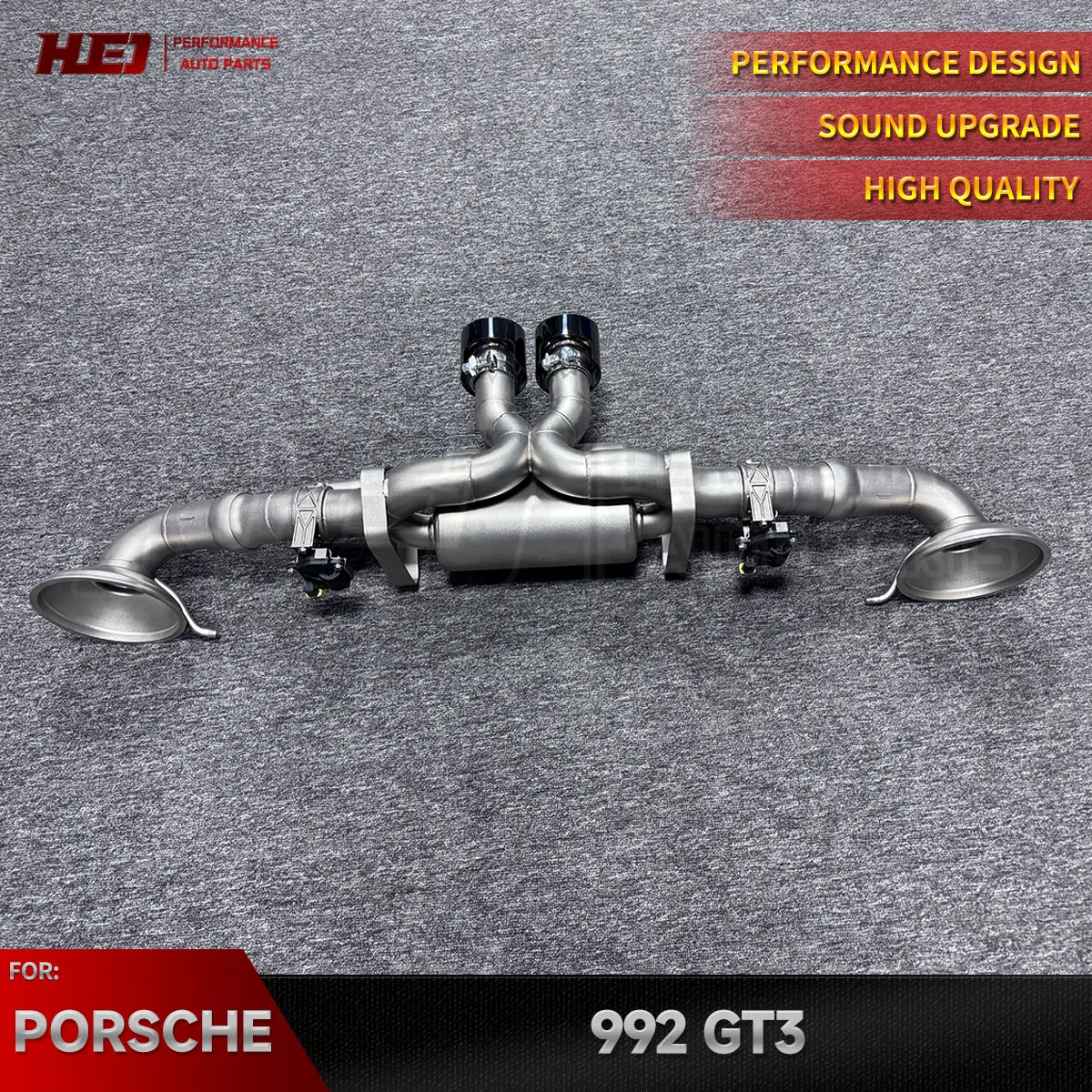 

Выхлопная система Catback из нержавеющей стали для Porsche 992 GT3 2021+ 4.0T с клапанами глушителя, тюнинг-трубки для автотюнинга