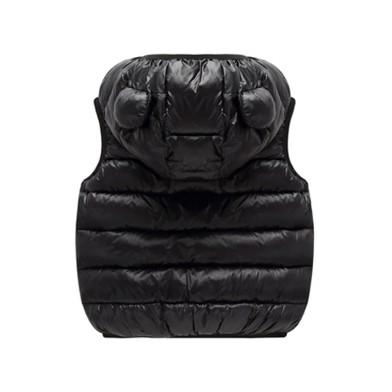 New Baby Boys Girls Gilet caldo Autunno Inverno Gilet in cotone con orecchie Capispalla per bambini Abbigliamento per bambini Giacca con cappuccio