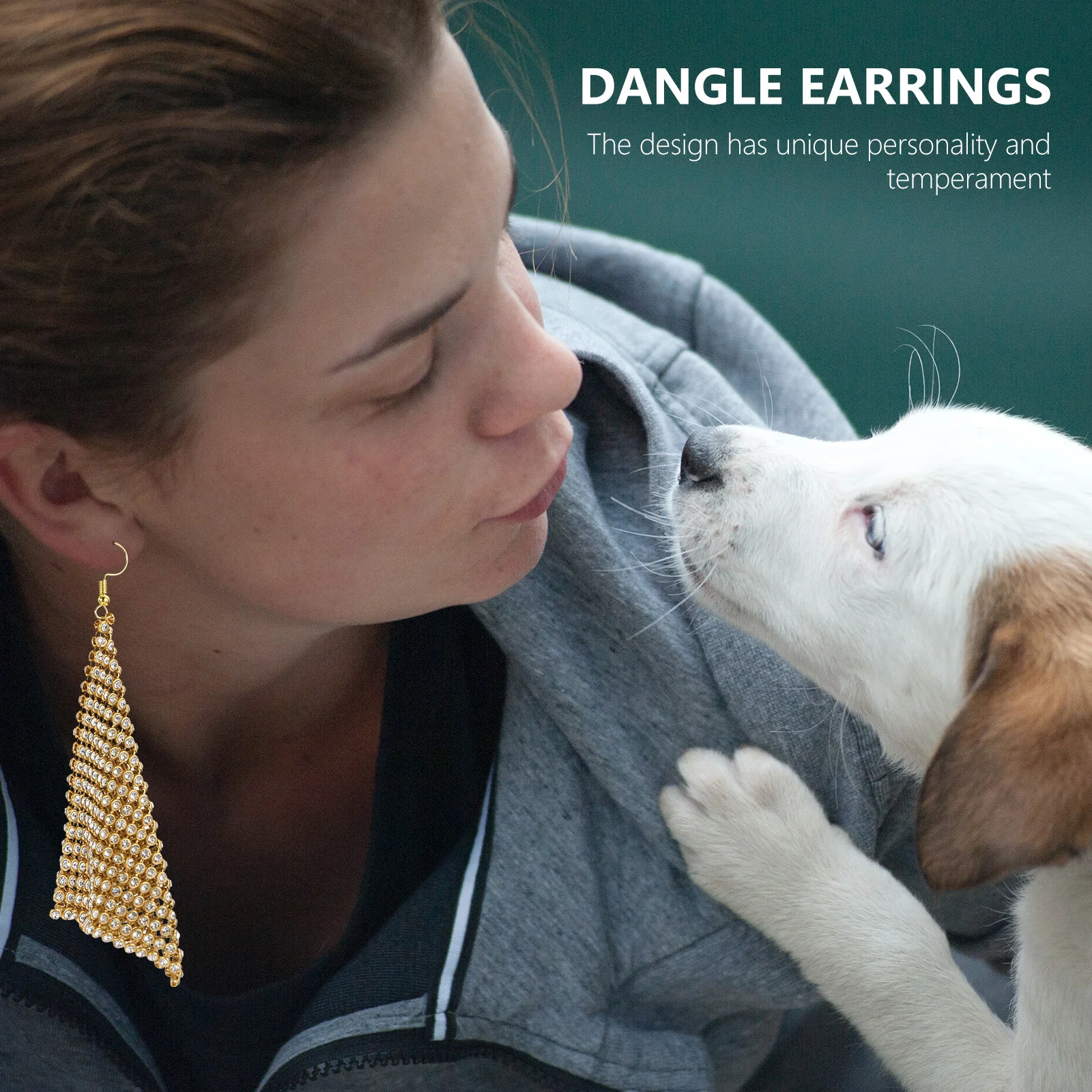 

1 Pair Dangle For Women Lightweight Shiny Ear Accessories Fashion Dangle Earrings Jewelry Long Earrings For Women Gift