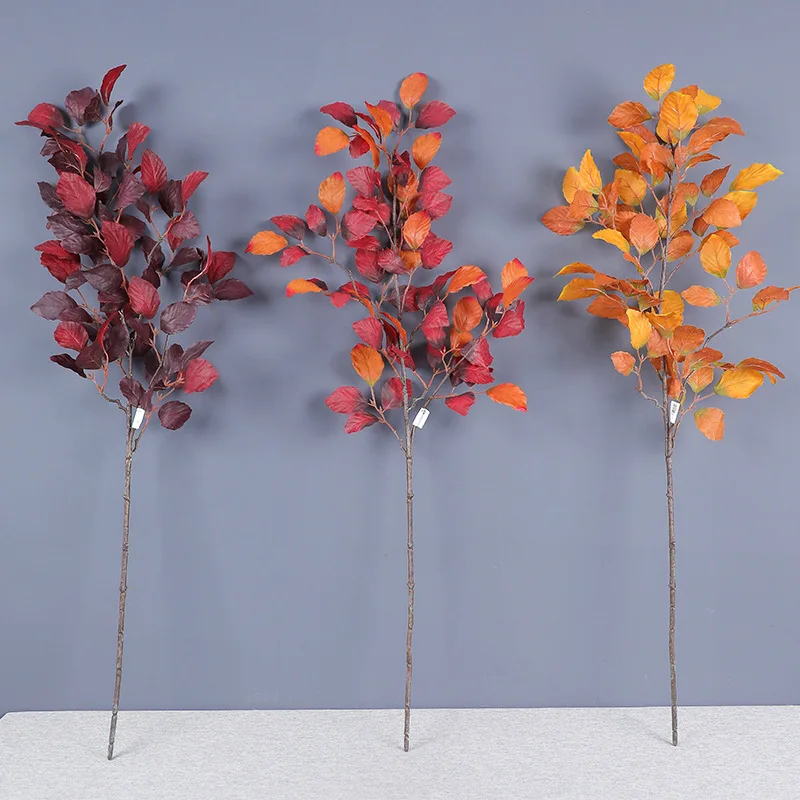 Árbol de simulación de haya, planta verde para el hogar, sala de estar, planta de alta gama, decoración de suelo interior, adorno, 1 ud.