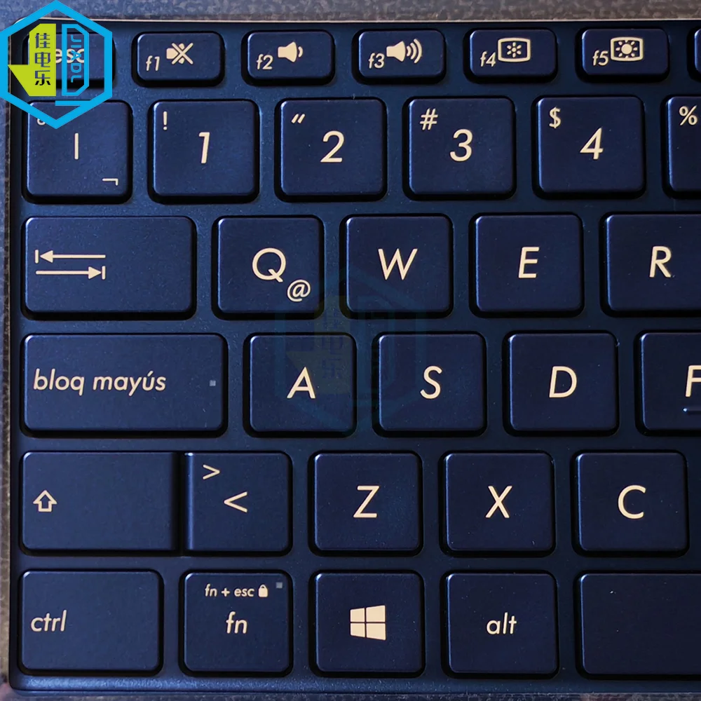 New LA Latin PT-BR Brazilian UA Ukraine Blue Laptop Backlit Palmrest Keyboard For ASUS UX434FA UX434FL UX434FLC UX434DA UX434FQ