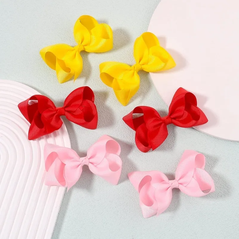 

50pcs 4Inch Hair Bows for Girls Grosgrain Ribbon Hair Accessories with Alligator Clips for Toddlers Baby Girls Kids Teens